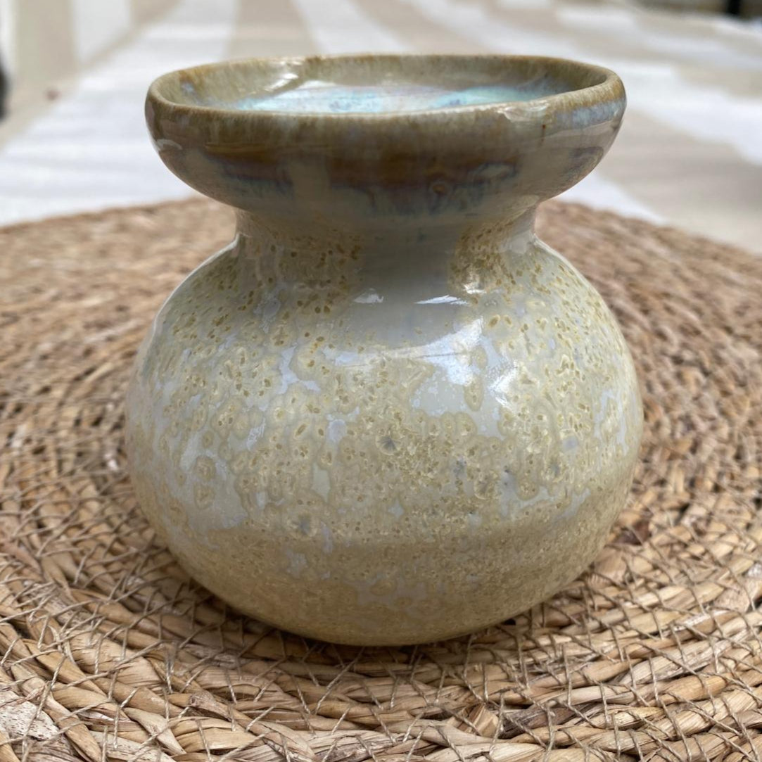 Klein vaasje kristalglazuur