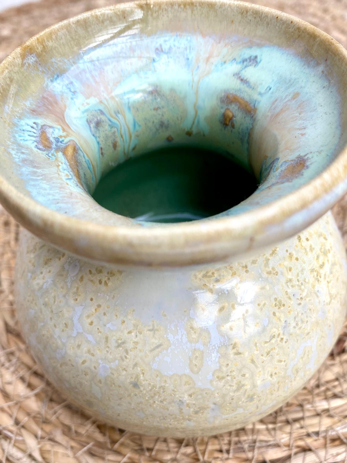 Klein vaasje kristalglazuur