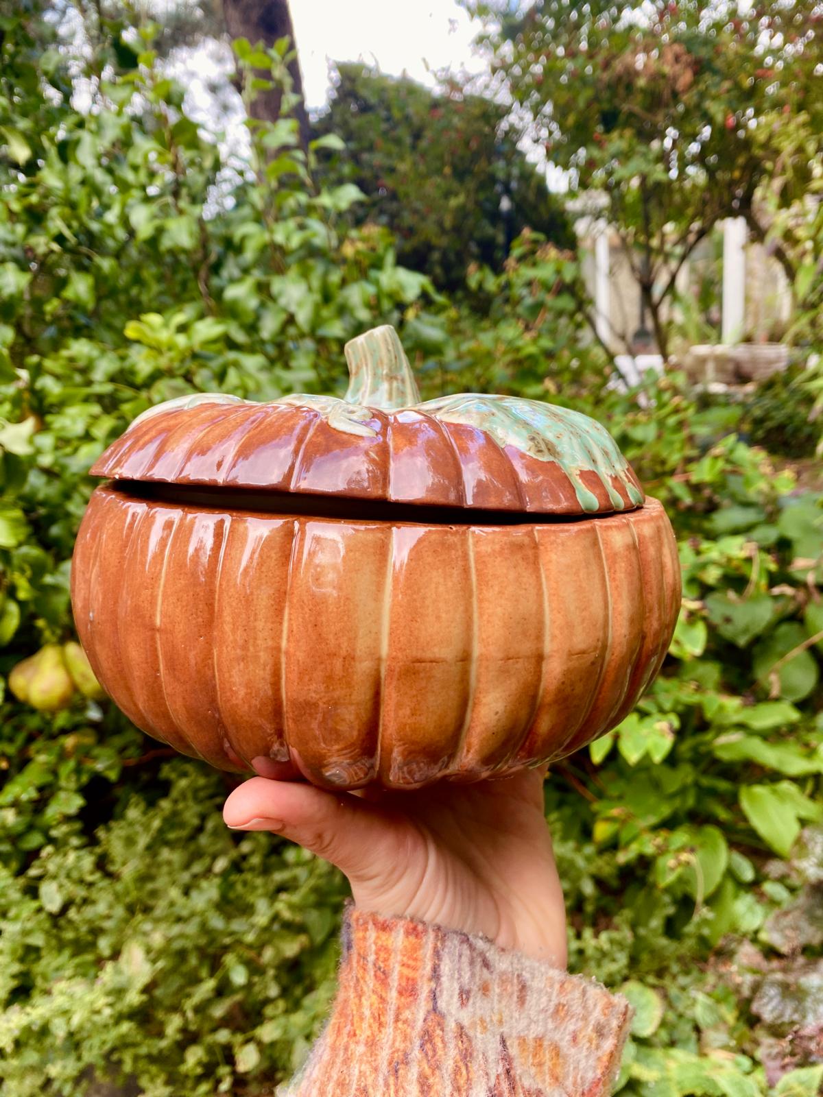 Grote pompoenpot (slecht passend deksel)